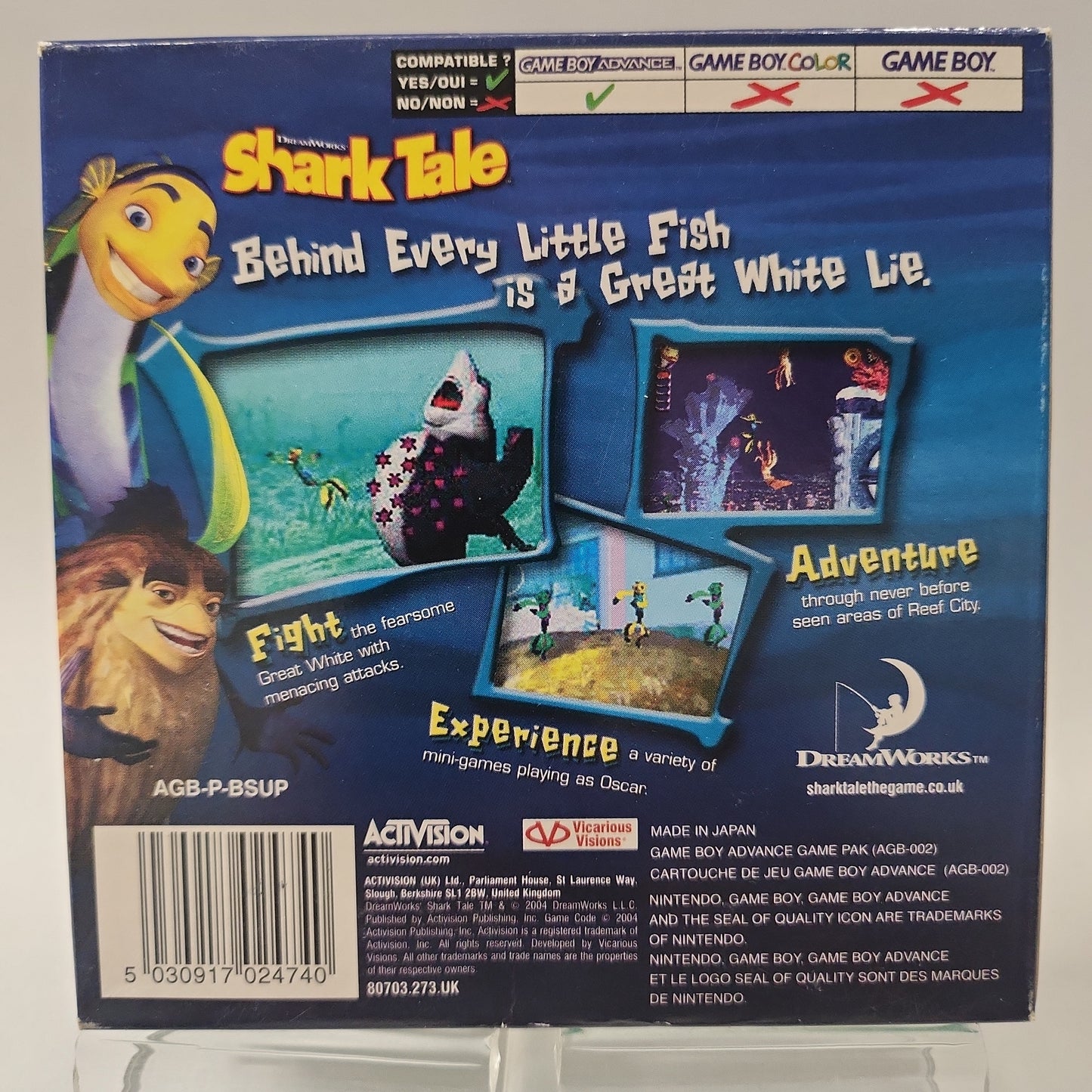 Shark Tale Boxed Game Boy Advance