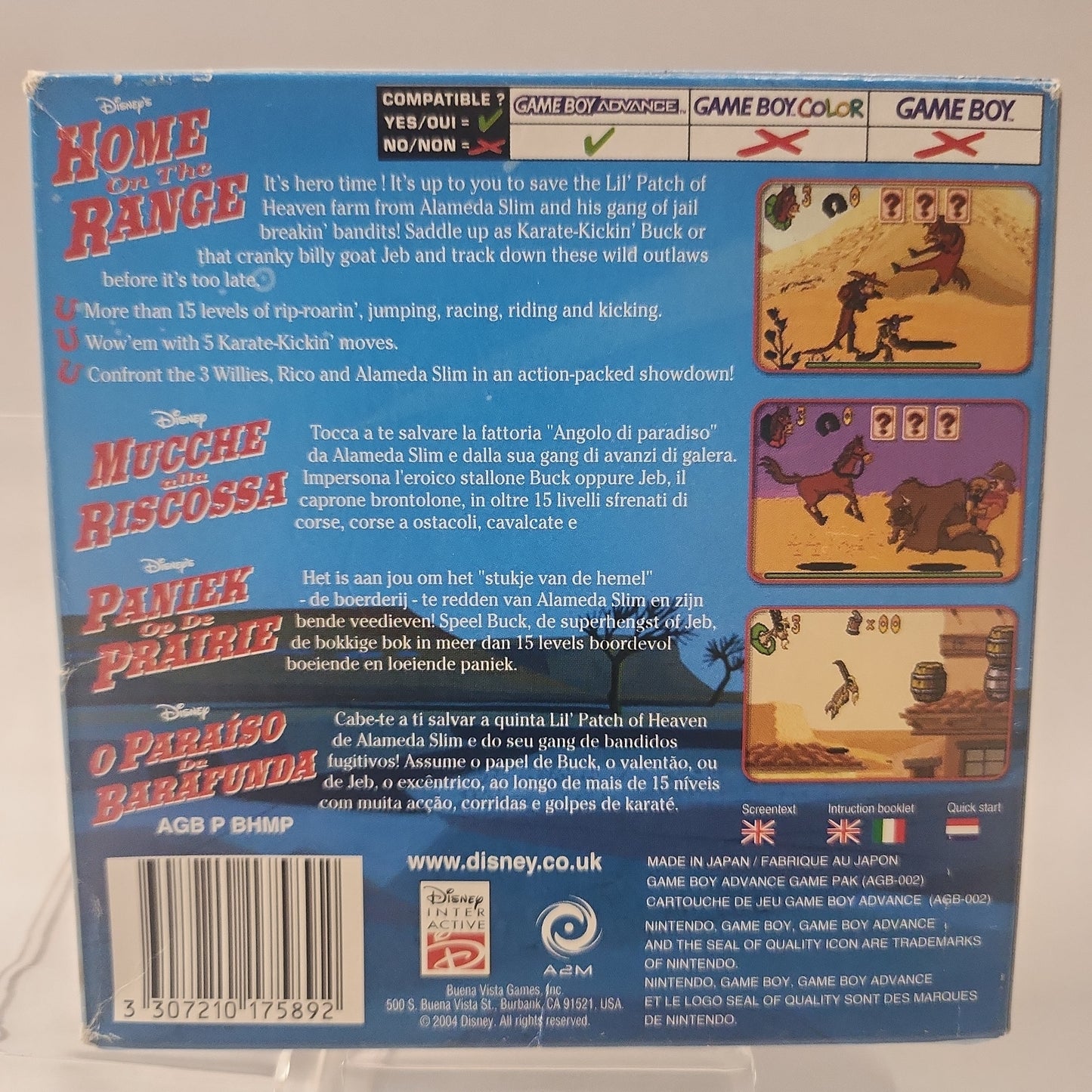 Disney's Home on the Range Boxed Game Boy Advance