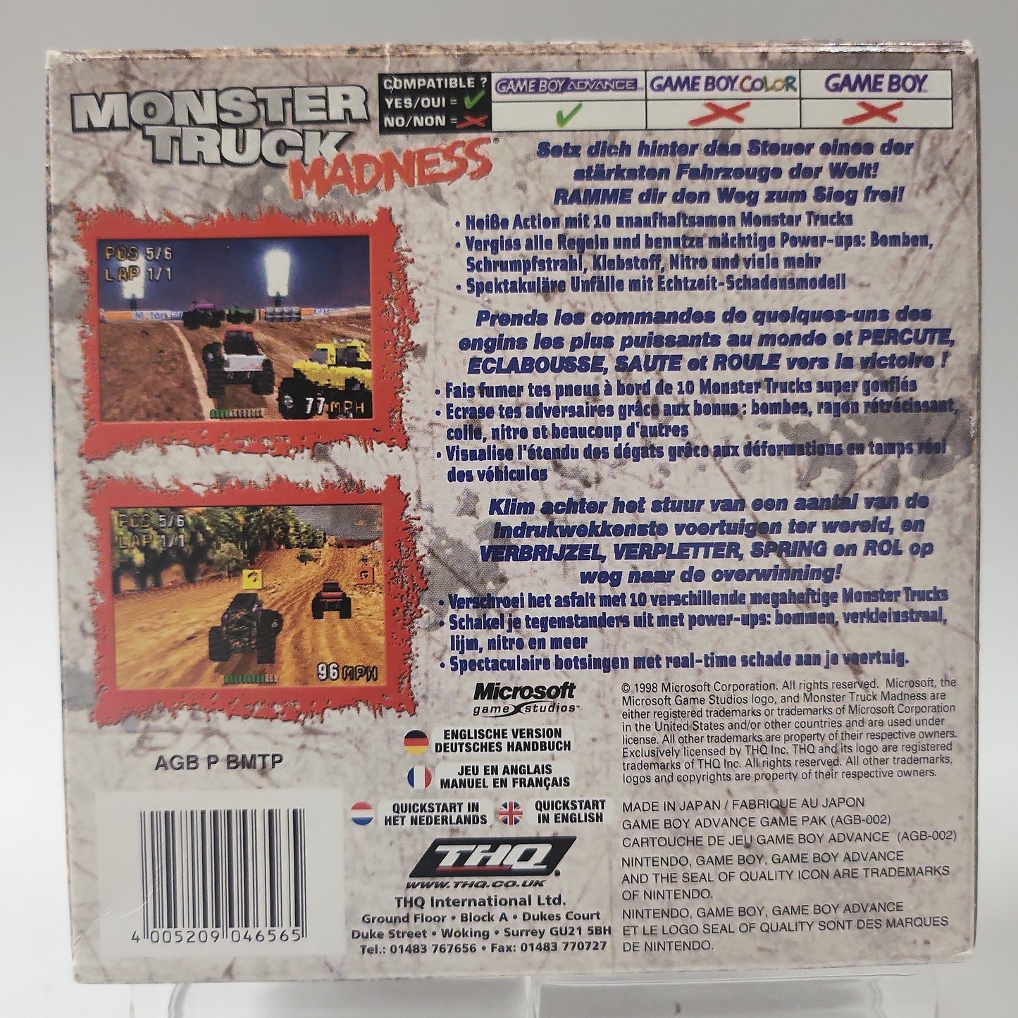 Monster Truck Madness Boxed Game Boy Advance