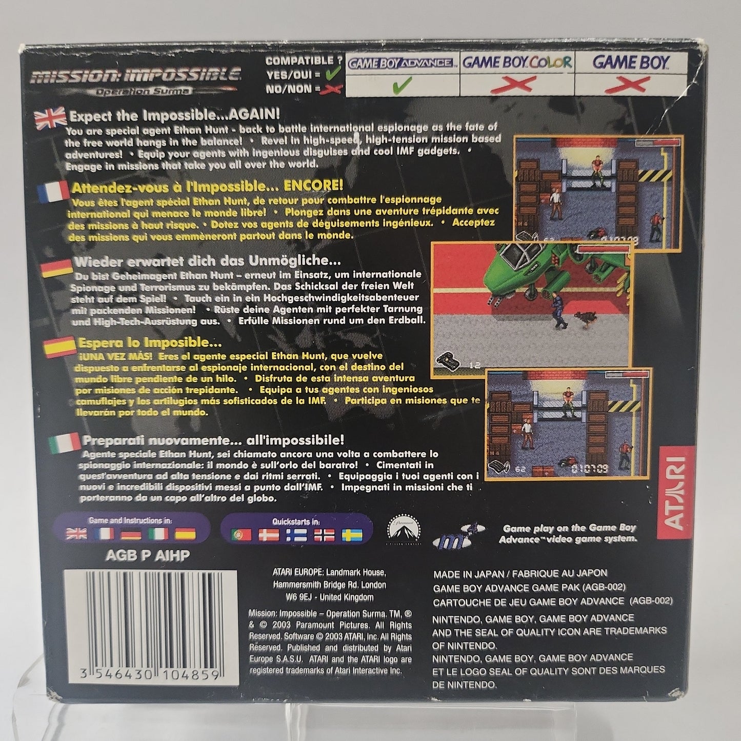 Mission Impossible Operation Surma Boxed Game Boy Advance