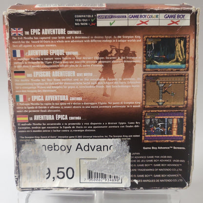 Scorpion King Sword of Orisis Boxed Game Boy Advance