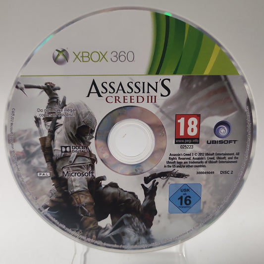 Assassin's Creed III (Disc Only) Xbox 360