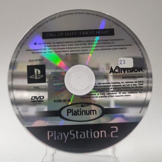 Call of Duty Finest Hour Platinum (nur Disc) Playstation 2