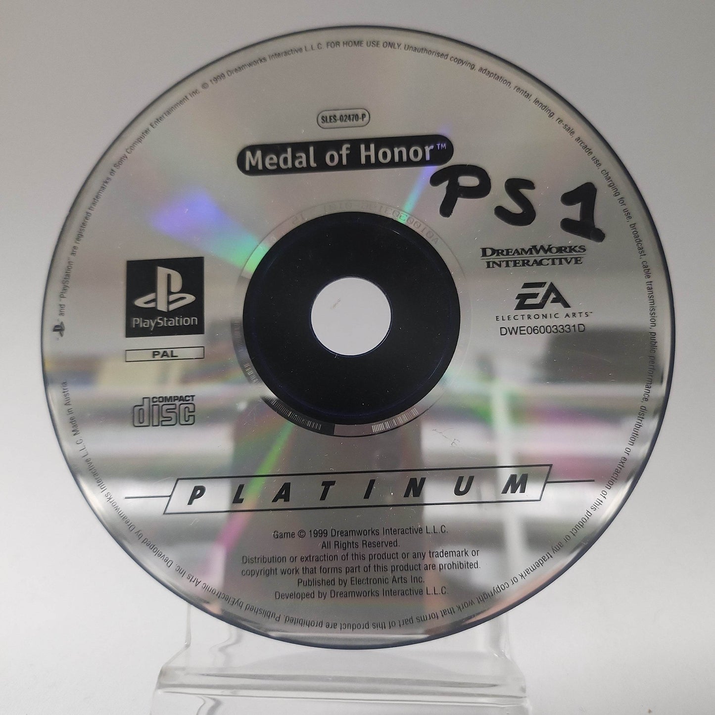 Medal of Honor Platinum (Disc Only) PlayStation 1 - Feniks Gameshop