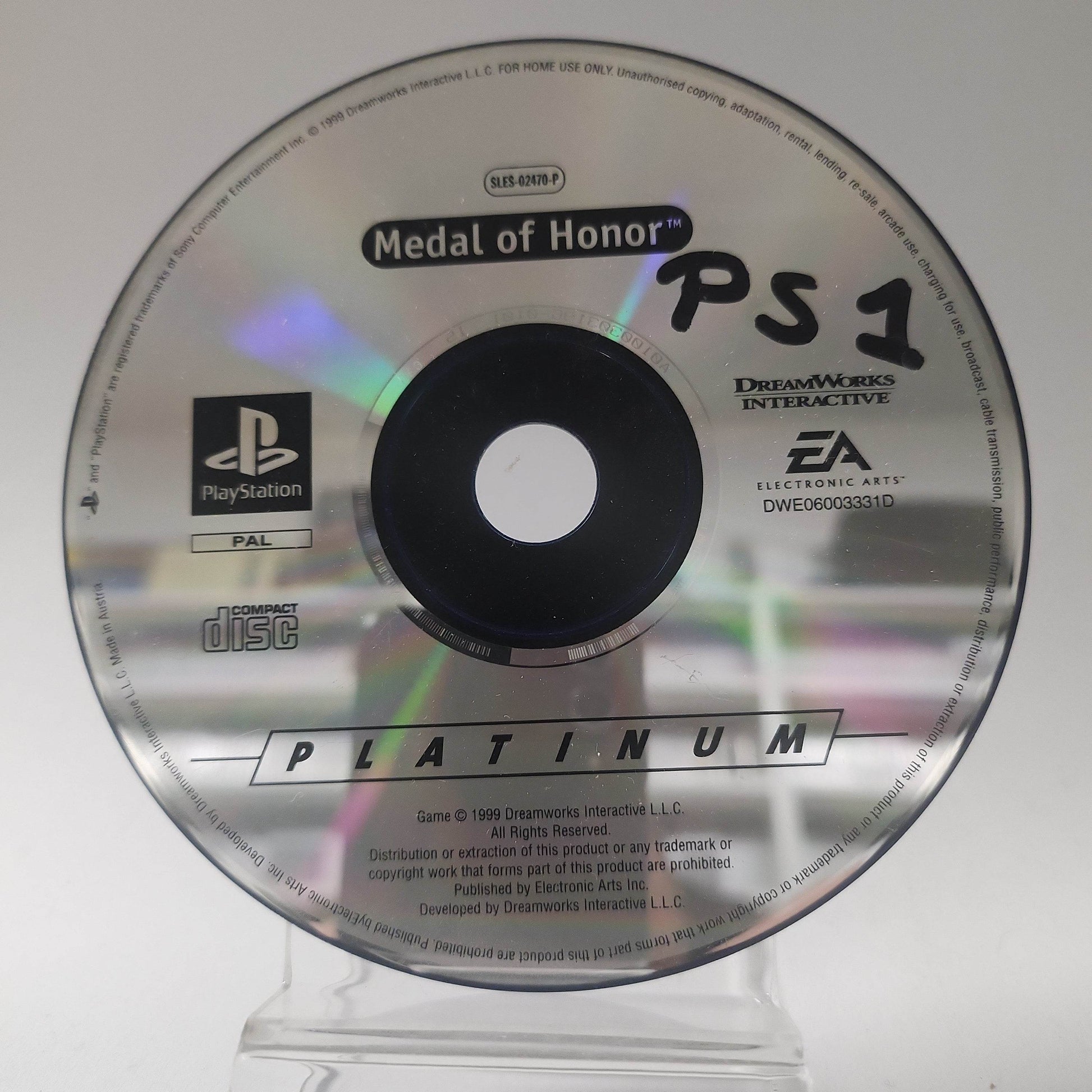 Medal of Honor Platinum (Disc Only) PlayStation 1 - Feniks Gameshop