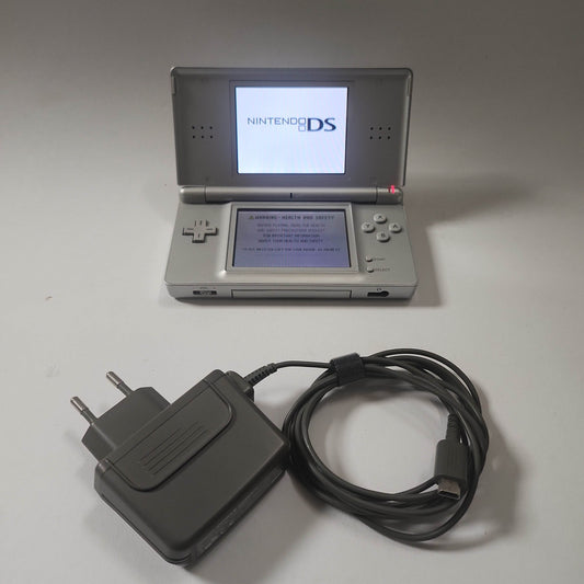 Zilveren DS Lite + oplader - Feniks Gameshop
