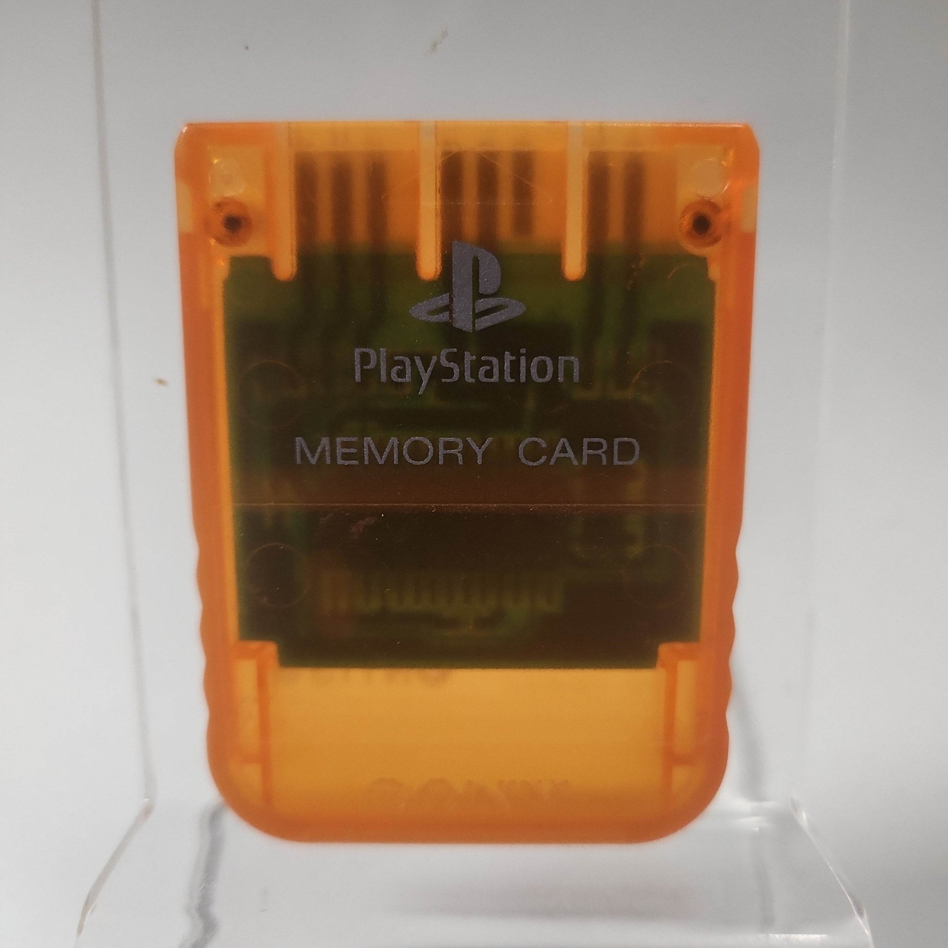 Sony Oranje Memory Card Playstation 1 - Feniks Gameshop