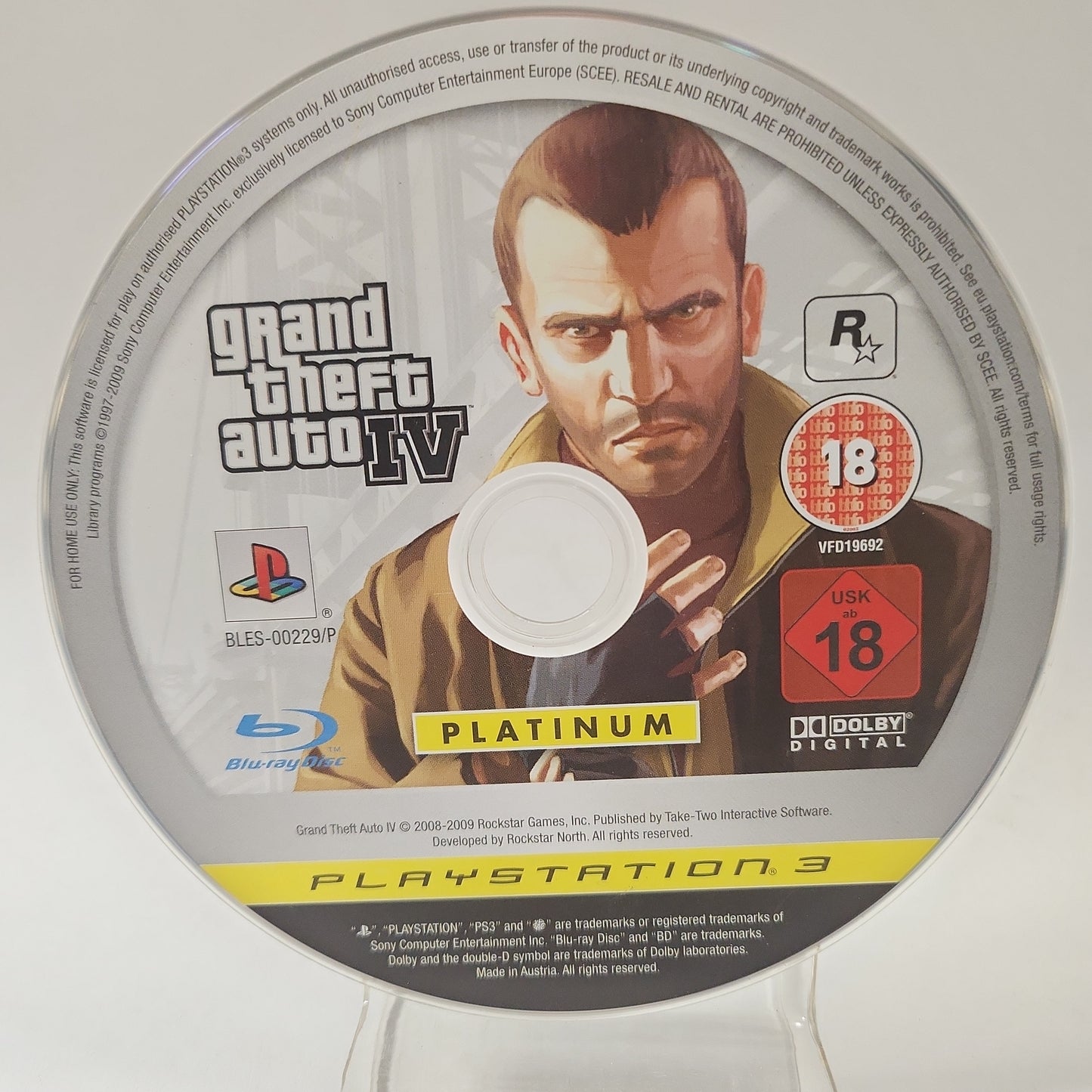 Grand Theft Auto IV (GTA4) Platinum (nur Disc) PlayStation 3