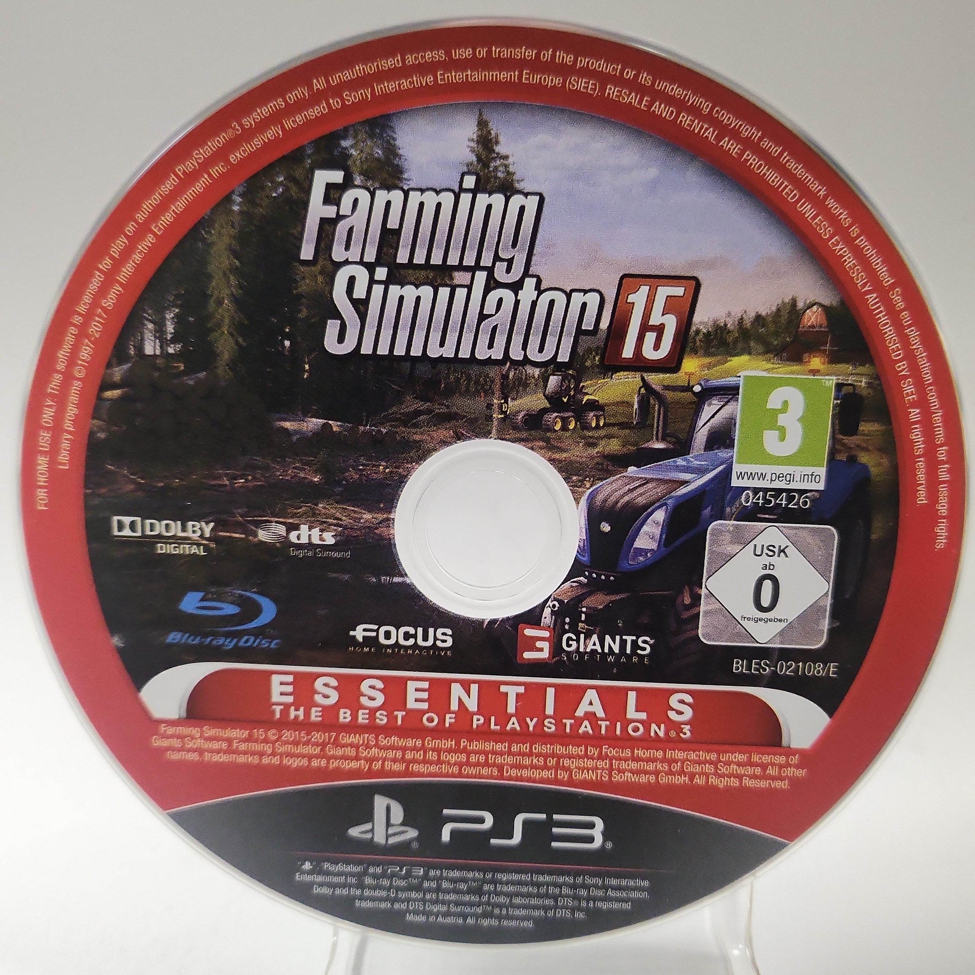 Farming Simulator 15 Essentials (Disc Only) PlayStation 3 - Feniks Gameshop