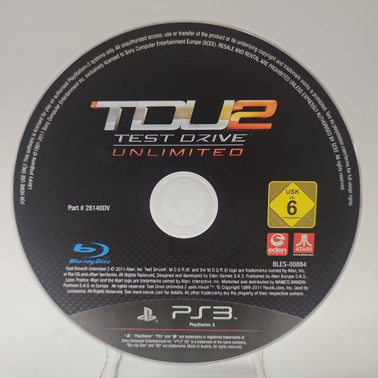 Test Drive Unlimited 2 (Disc Only) PlayStation 3