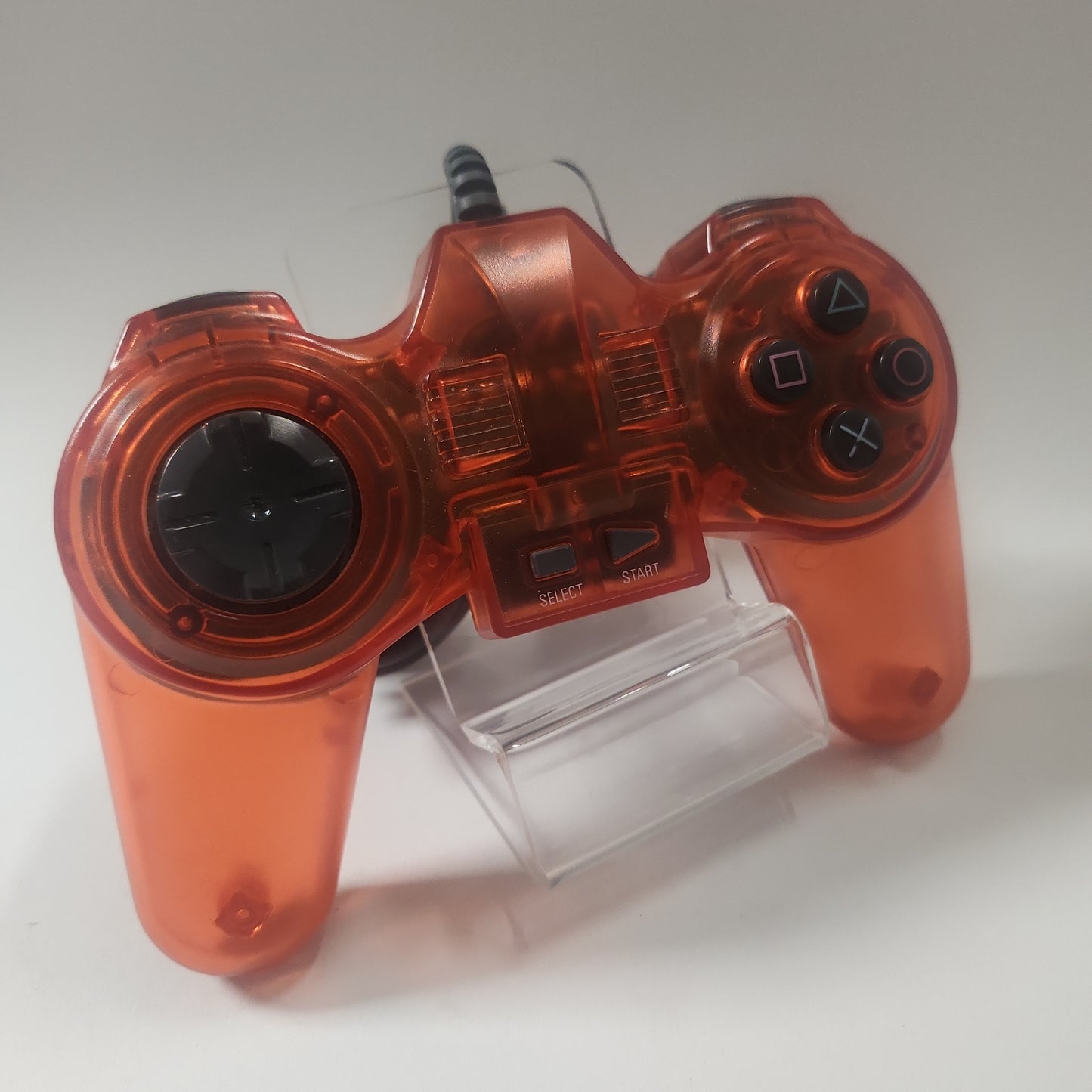 Roter transparenter Controller Playstation 1