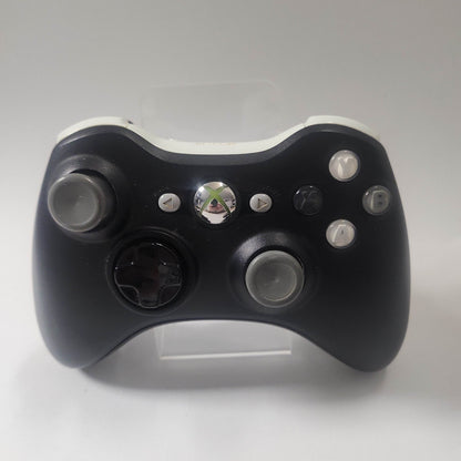 Zwart/Wit/Zilveren controller Xbox 360 - Feniks Gameshop