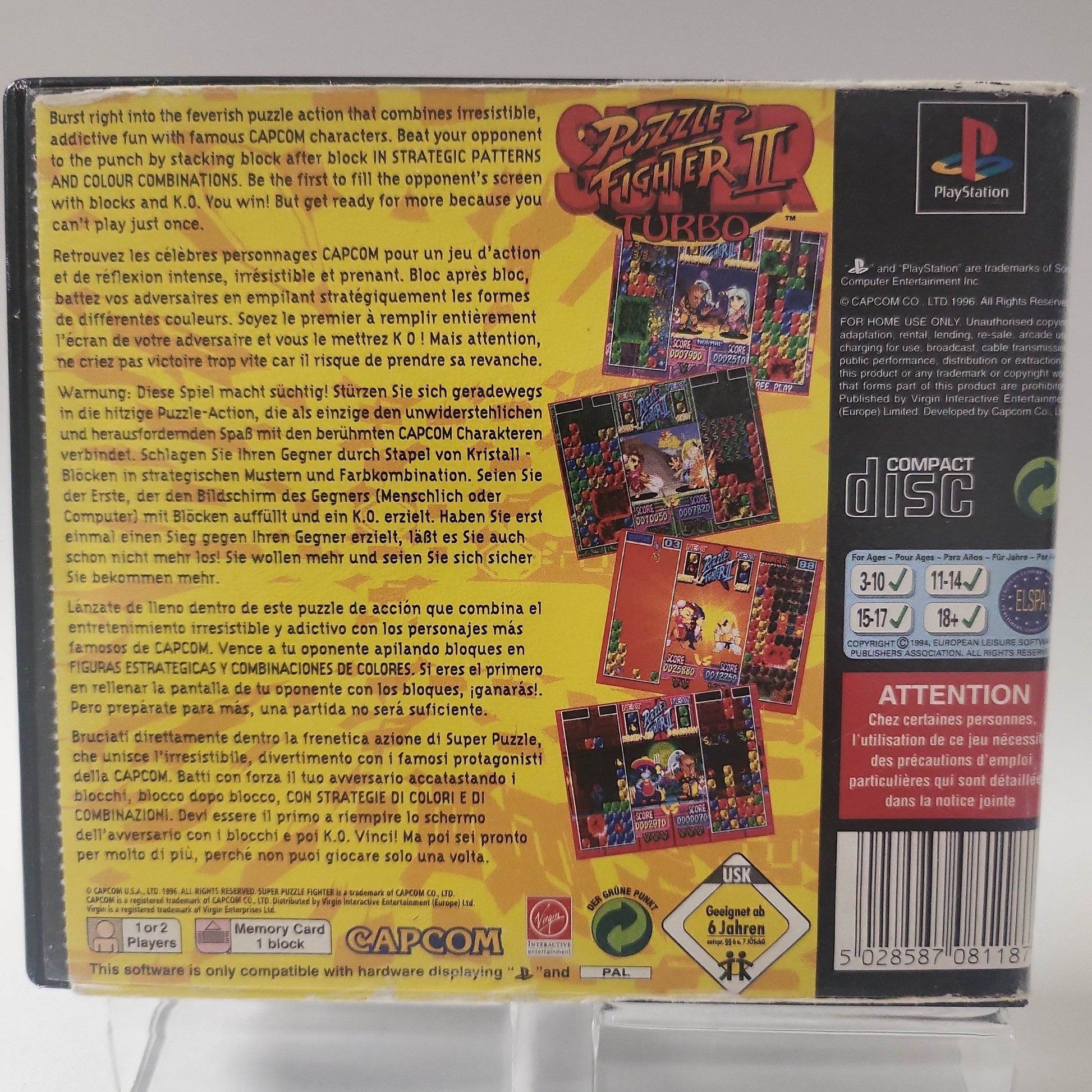 Super Puzzle Fighter Turbo II Playstation 1 - Feniks Gameshop