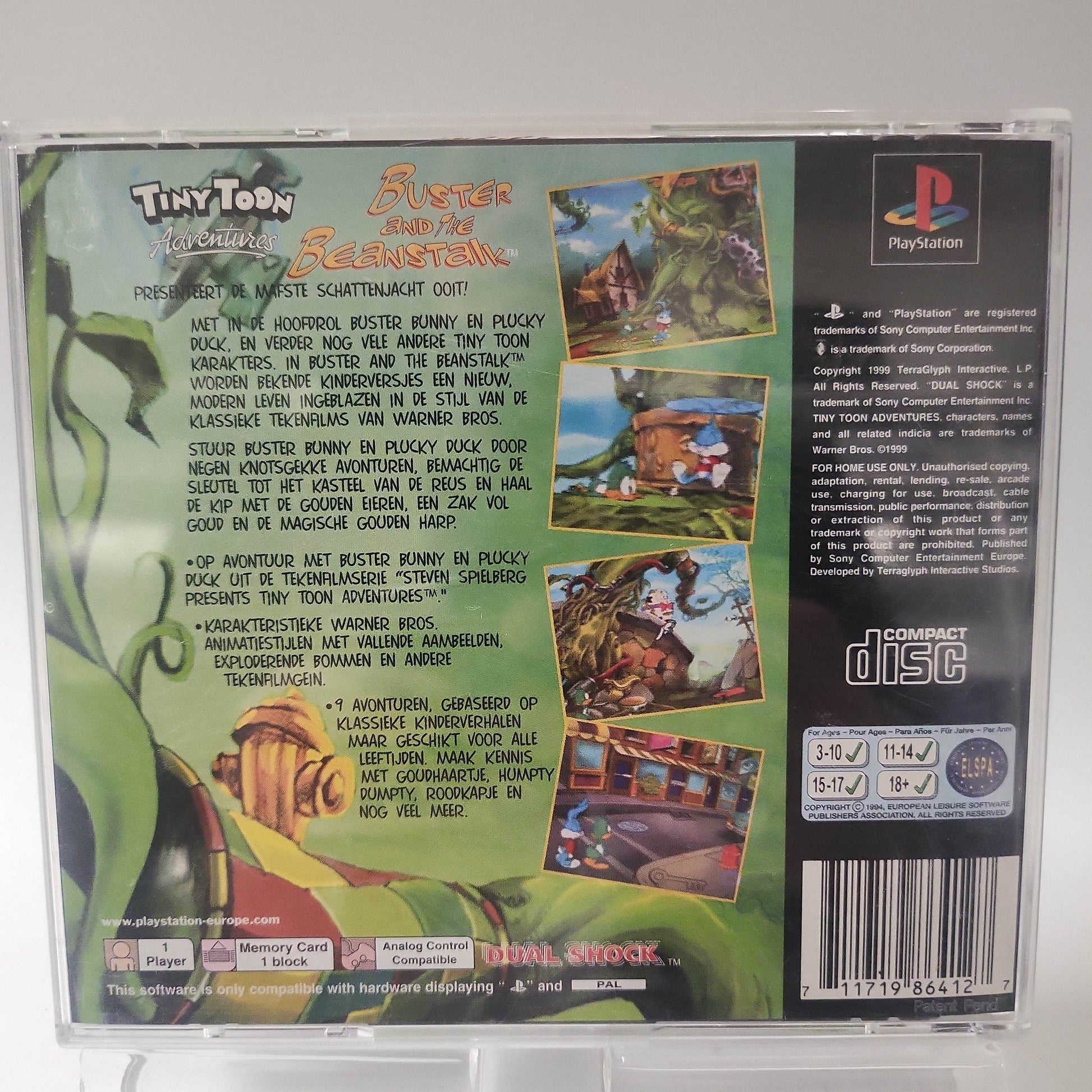 Tiny Toon Adventure Buster and the Beanstalk Playstation 1 - Feniks Gameshop