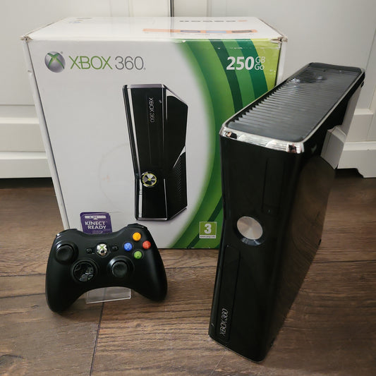 Schwarze 250 GB verpackte Xbox 360 S