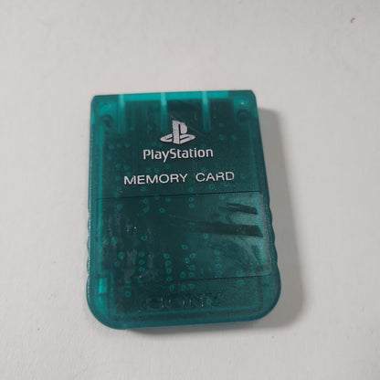 Sony Transparant Green Memorycard Playstation 1