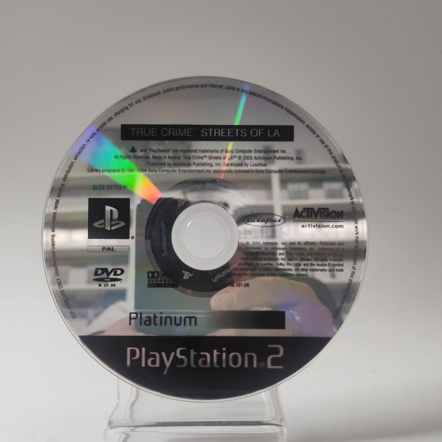 True Crime Streets of LA Platinum (Disc Only) PlayStation 2