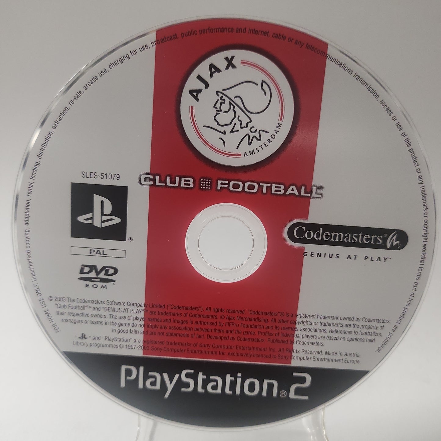 Ajax Club Football (Disc Only) PlayStation 2