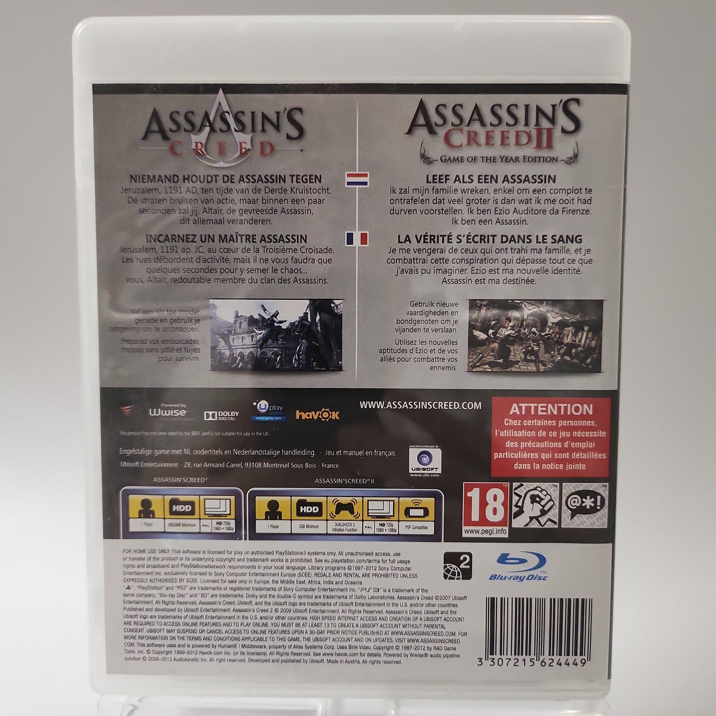 Assassin's Creed II GOTY + Assassin's Creed Playstation 3