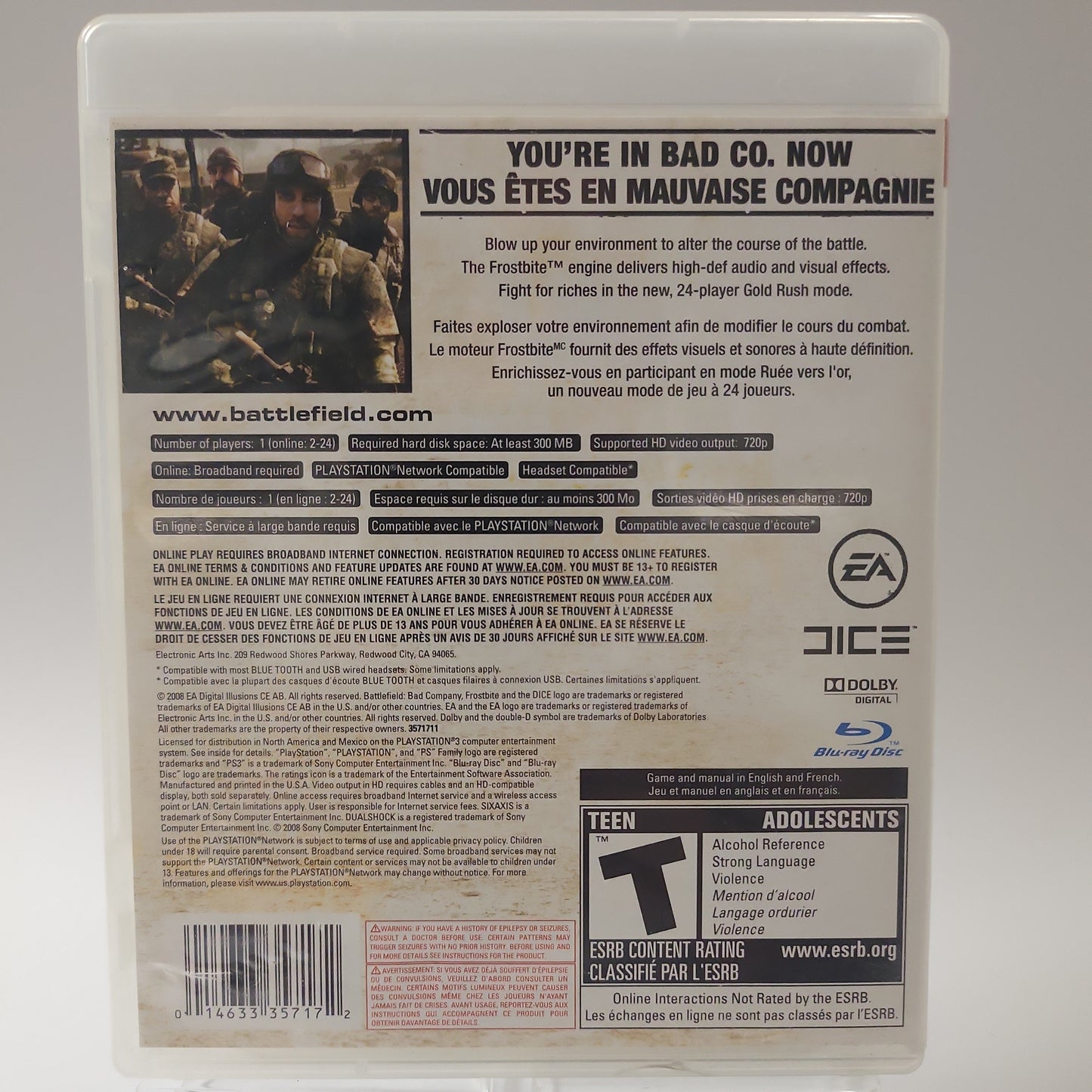 Battlefield Bad Company American Edition Playstation 3