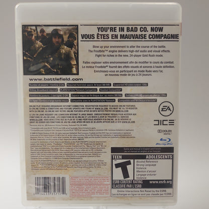 Battlefield Bad Company Amerikanisches Cover Playstation 3