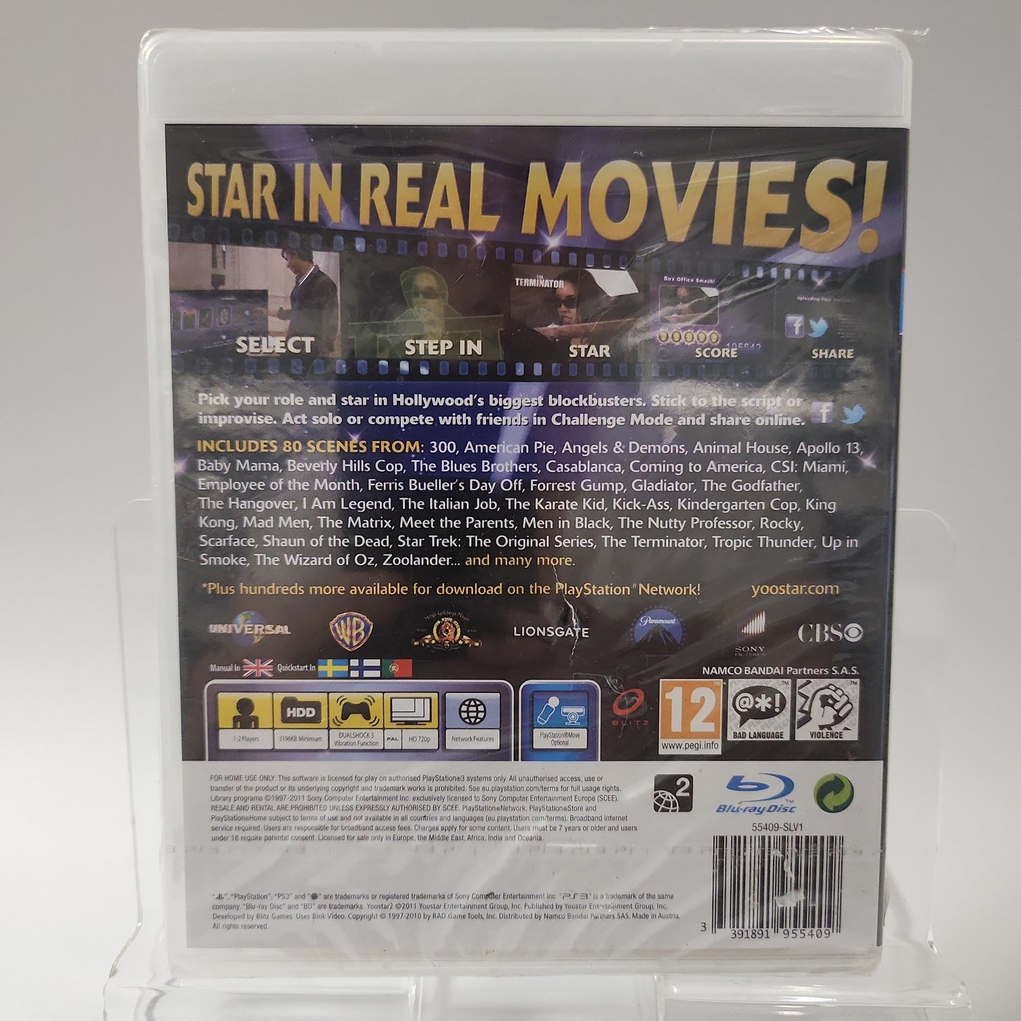 Yoostar 2 in the Movies versiegelte Playstation 3