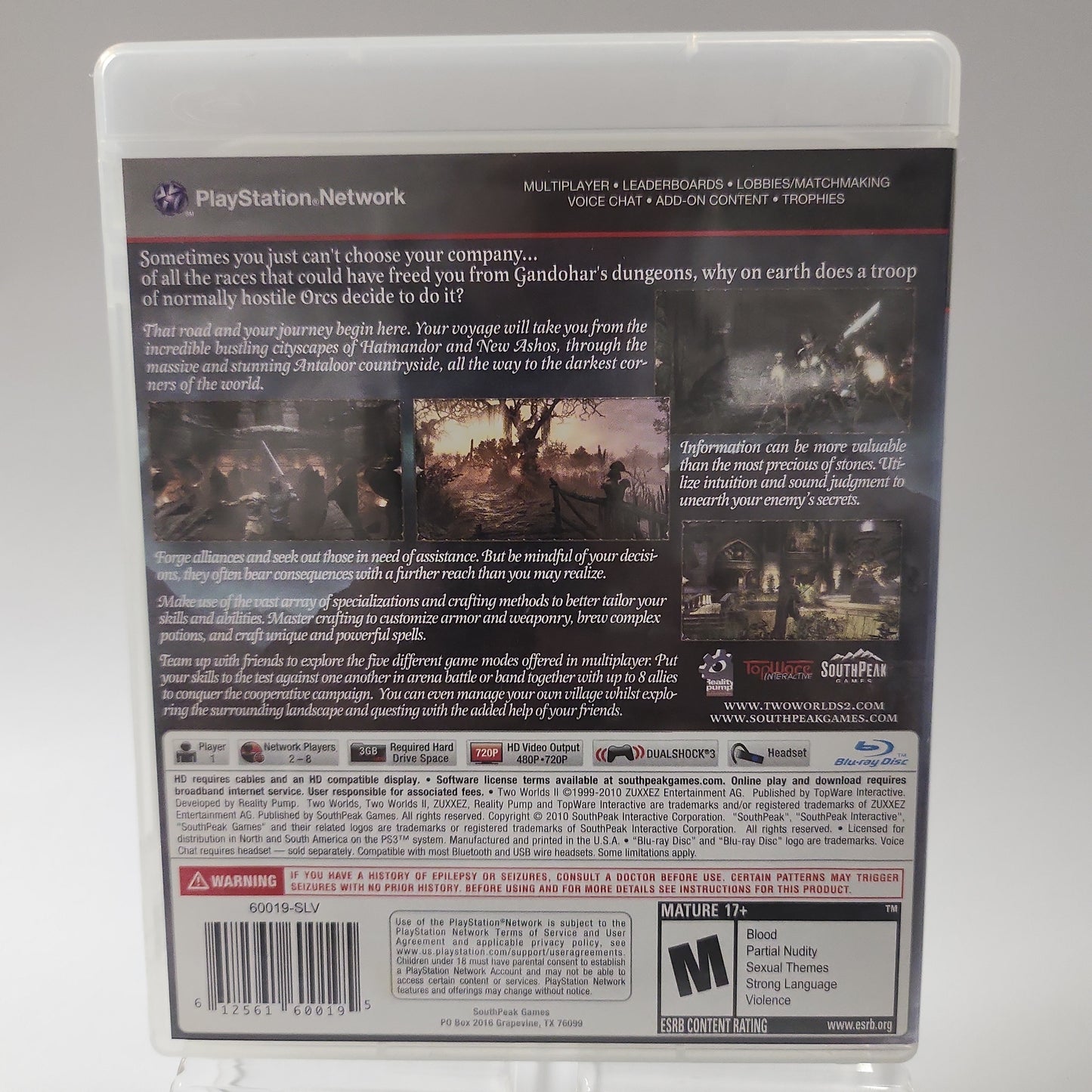 Two Worlds II American Cover Playstation 3