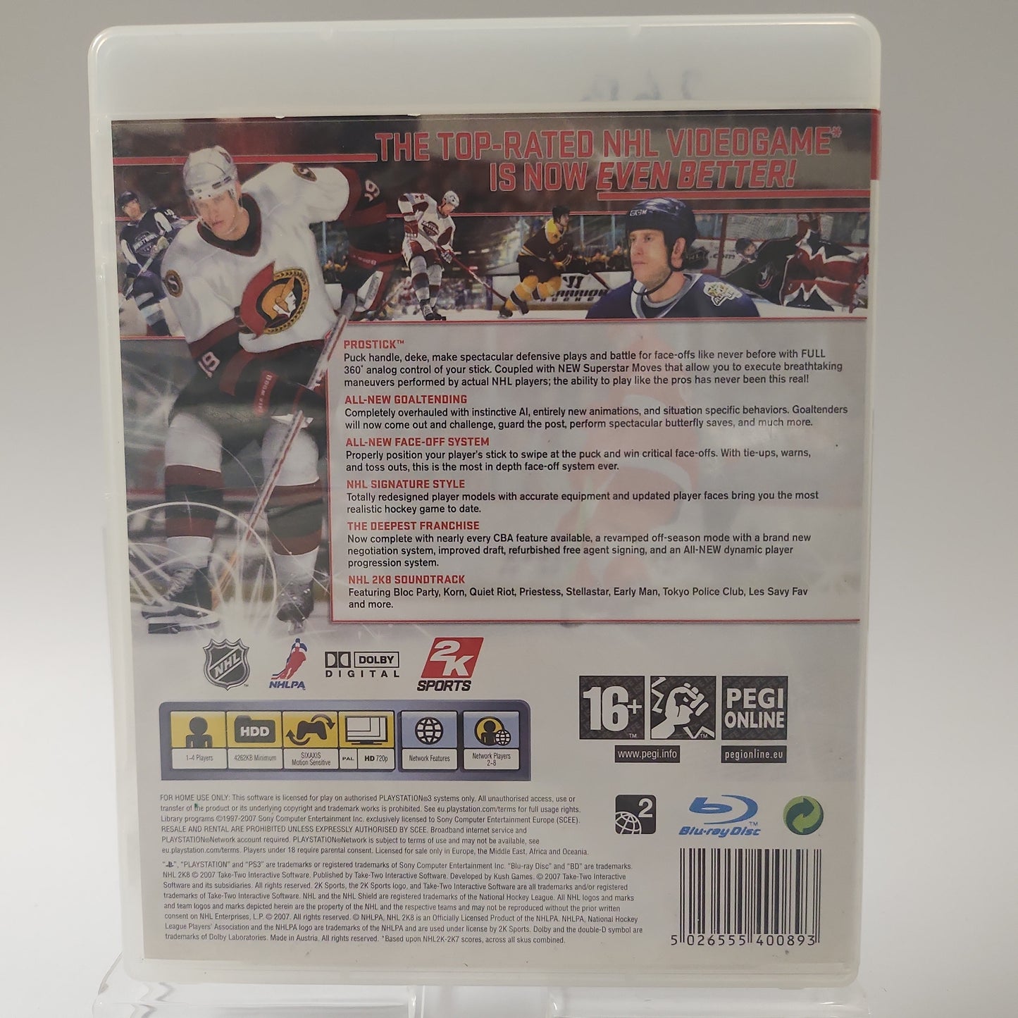 NHL 2K 8 Playstation  3