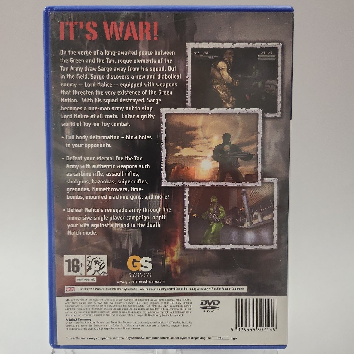 Army Men Sarge's War (No Book) Playstation 2