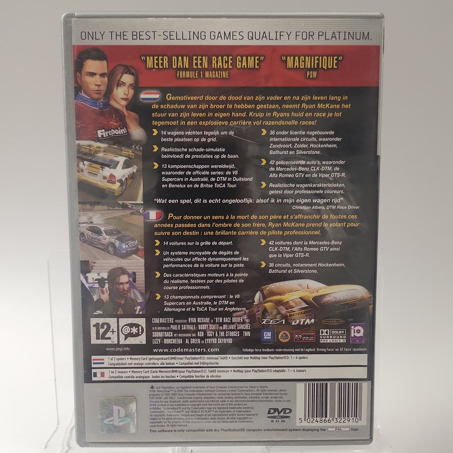 DTM Race Driver Platinum Playstation 2