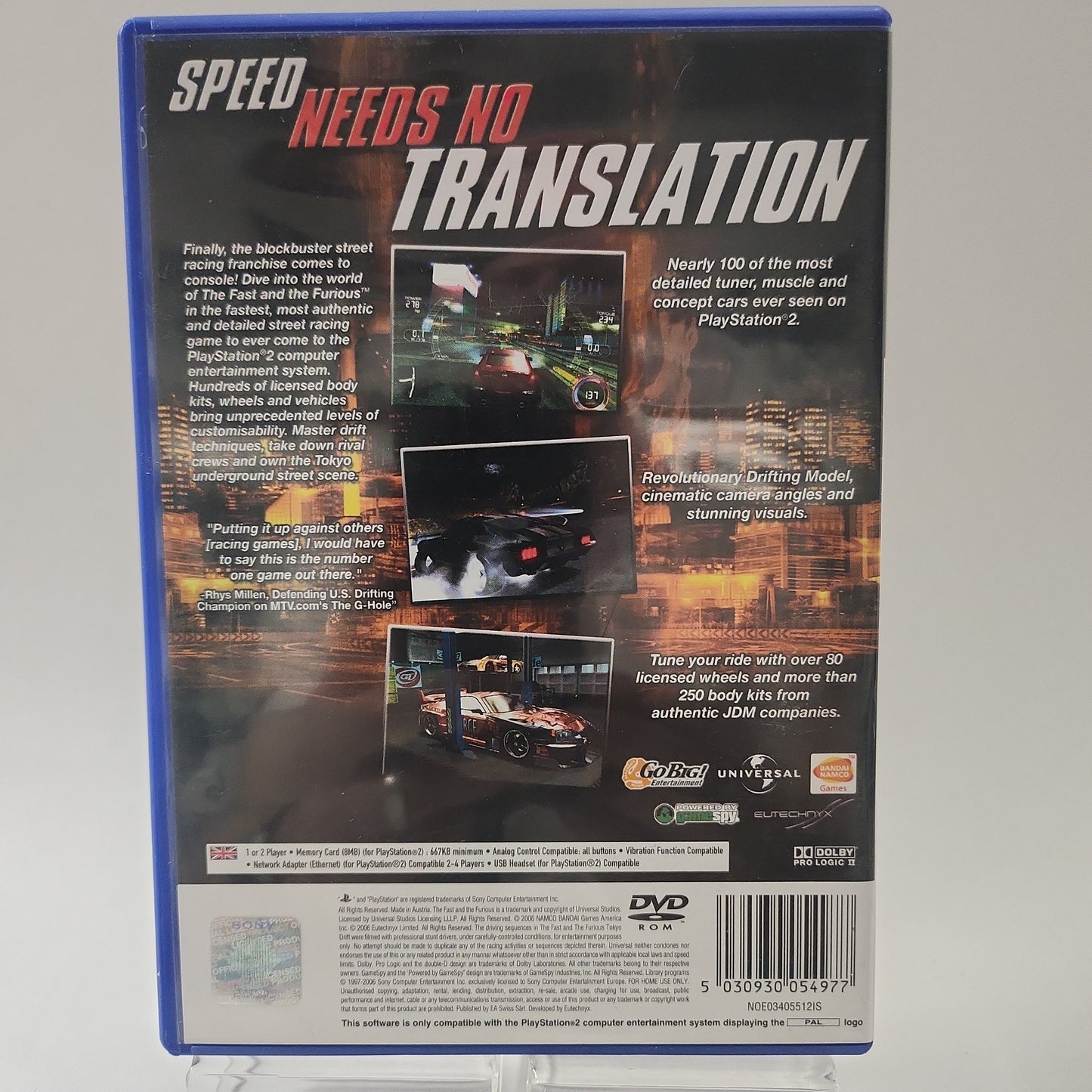 Fast and the Furious Playstation 2