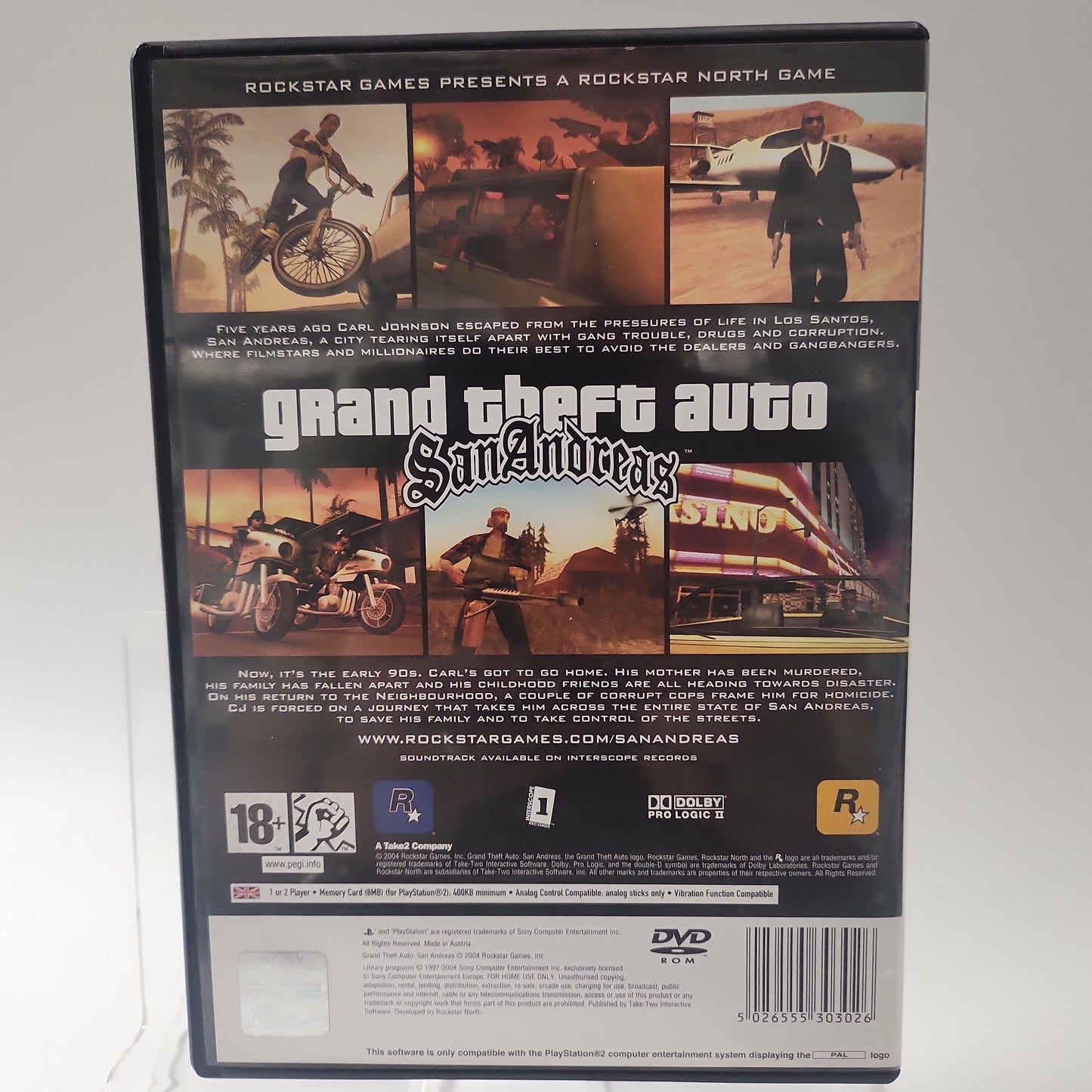 Grand Theft Auto San Andreas (No Book) Playstation 2