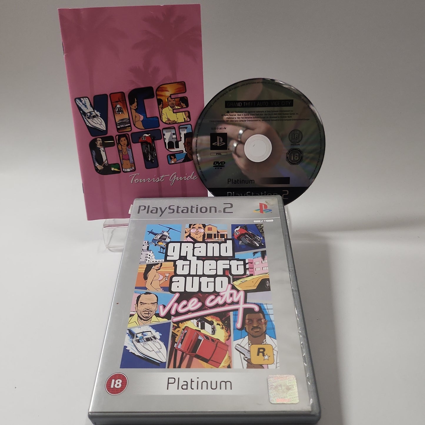 Grand Theft Auto Vice City Platinum (No Map) Playstation 2