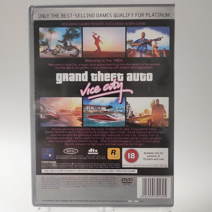 Grand Theft Auto Vice City Platinum (No Map) Playstation 2