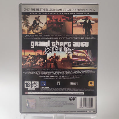 Grand Theft Auto San Andreas Platinum (No Map) PS2