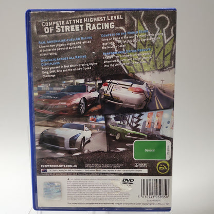 Need for Speed ​​​​Prostreet Australisches Cover Playstation 2