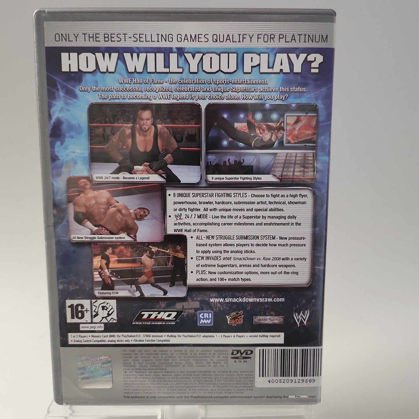 Smackdown vs Raw 2008 Platinum Edition Playstation 2