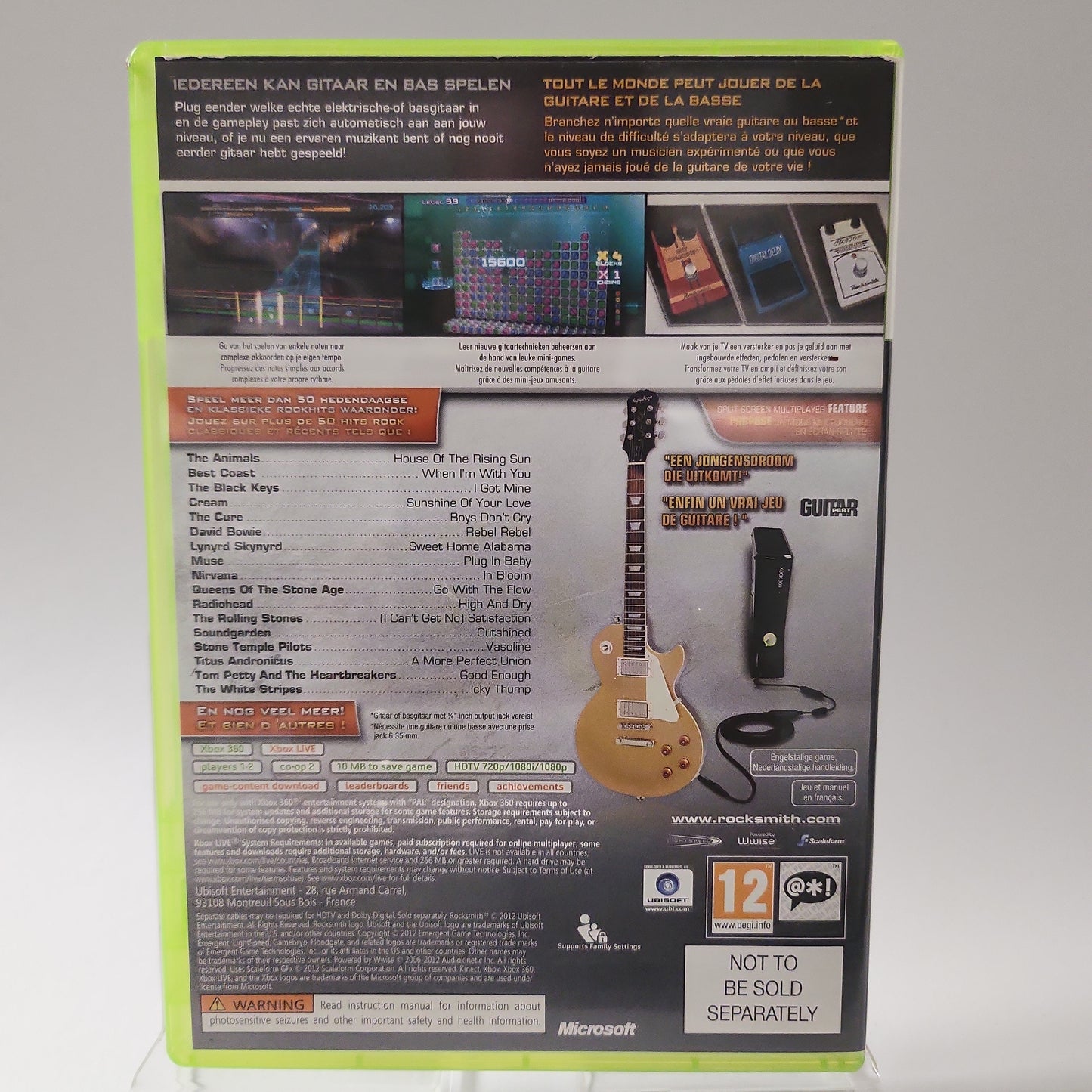 Rocksmith Authentic Guitar Games Xbox 360