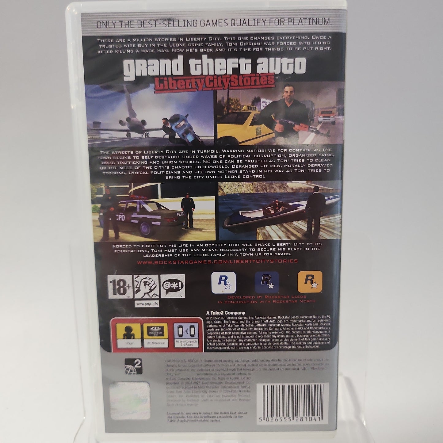 Grand Theft Auto Liberty City Stories Platinum Psp