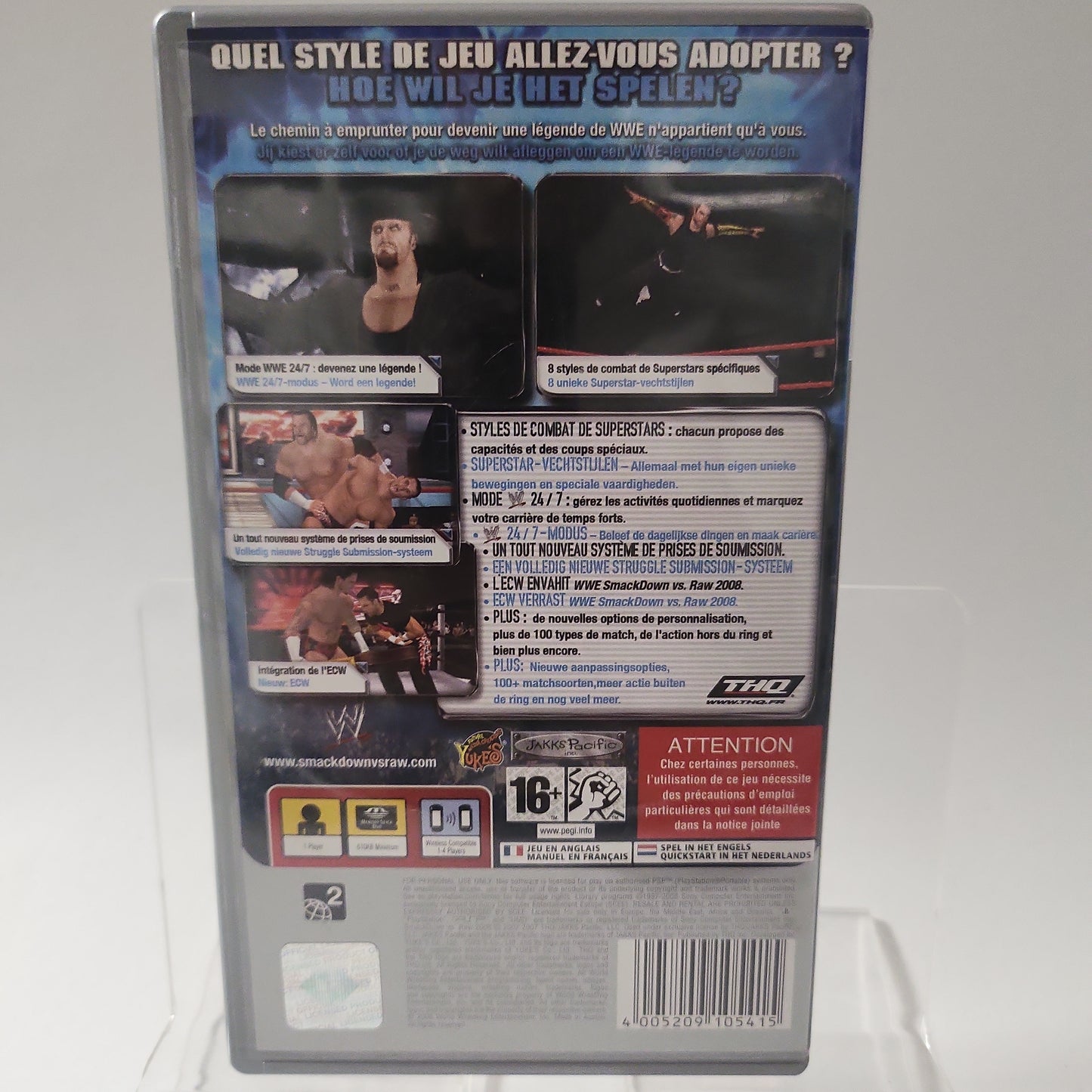 Smackdown vs Raw 2008 mit ECW Platinum PSP
