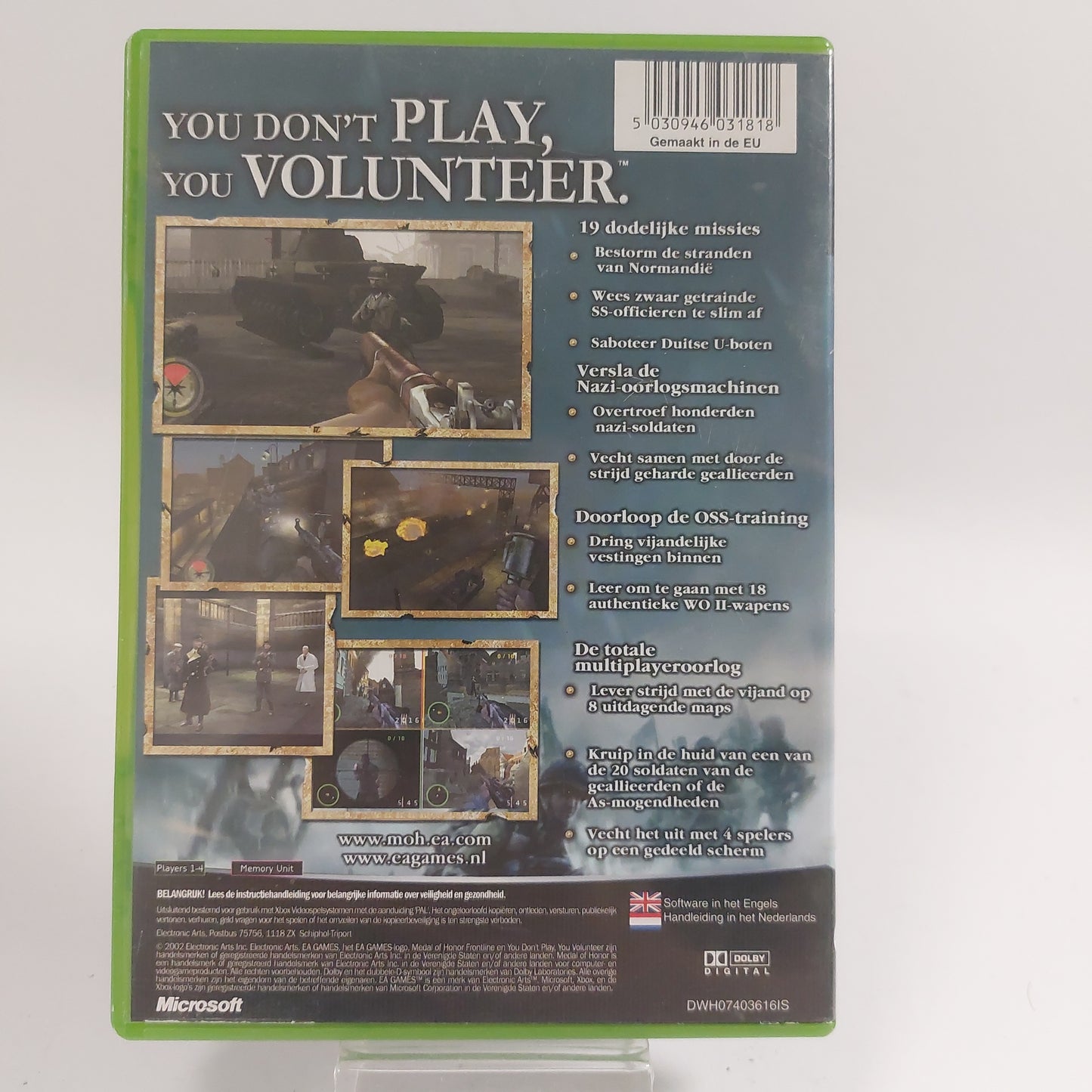 Medal of Honor Frontline Xbox Original