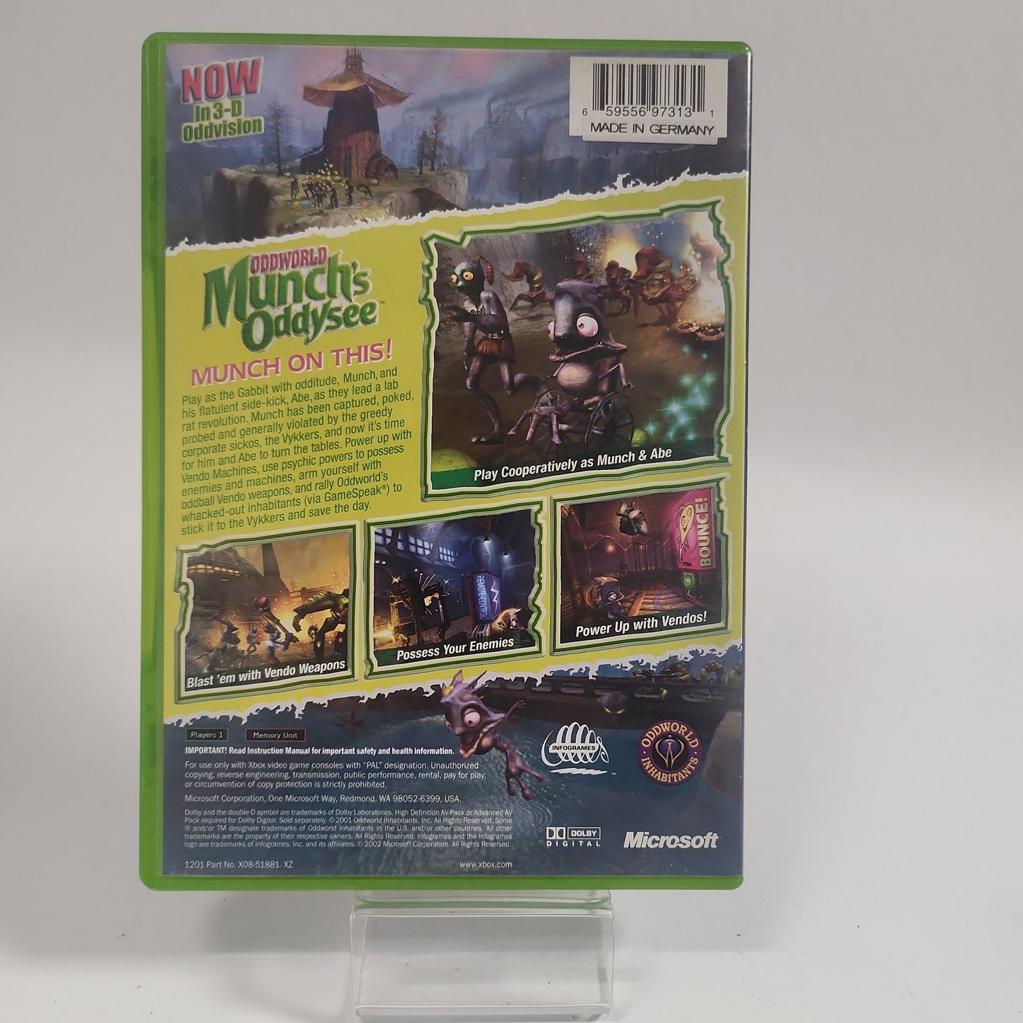 Oddworld Munchs Oddysee Xbox Original