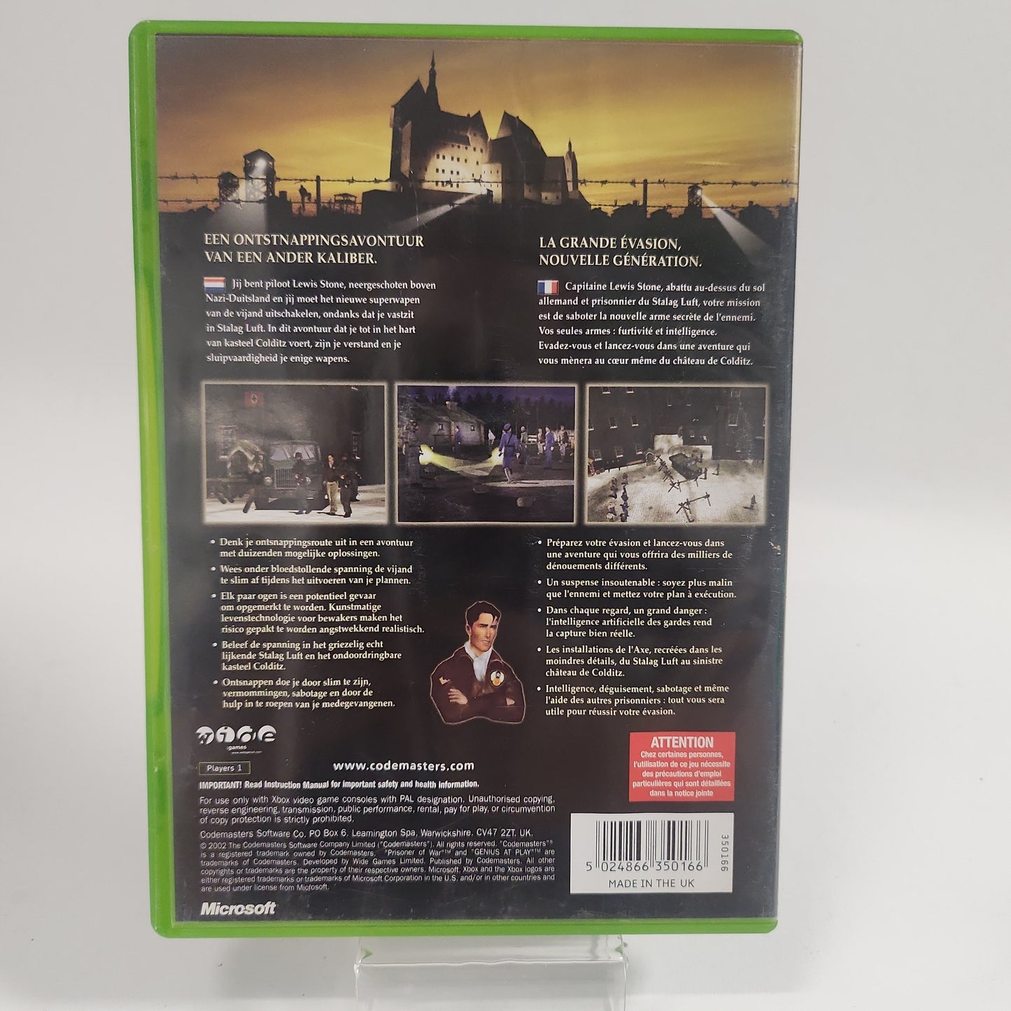 World War II Prisoner Of War Xbox Original