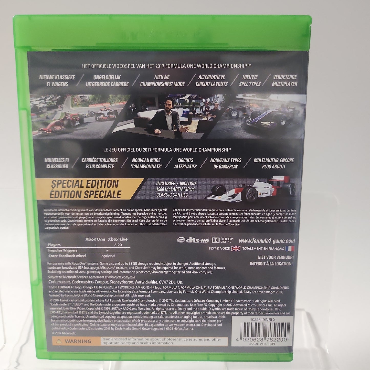 F1 2017 + Slipcover Xbox One