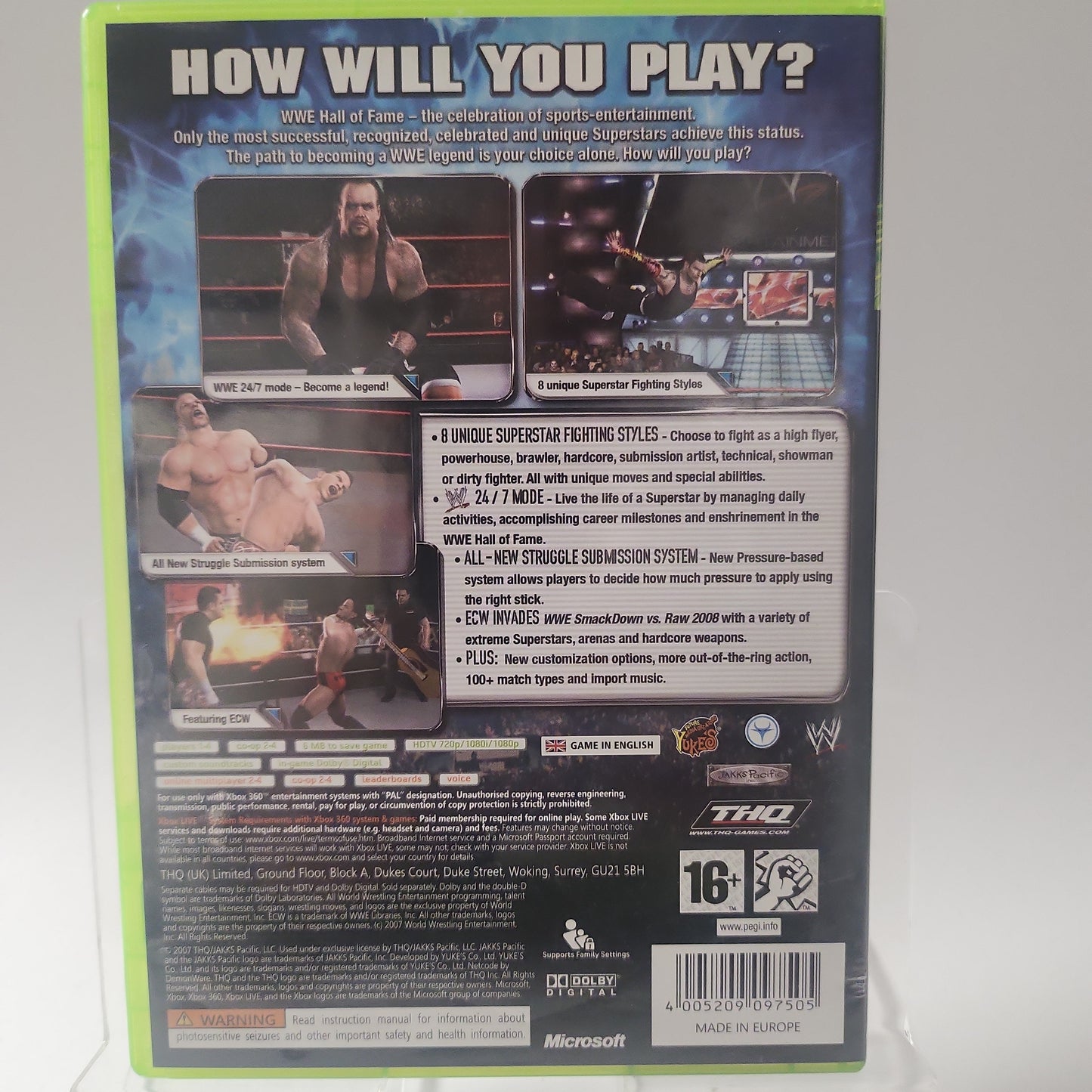 Smackdown vs Raw 2008 Xbox 360