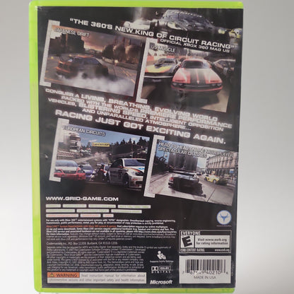 Racedriver Grid American Cover Xbox 360