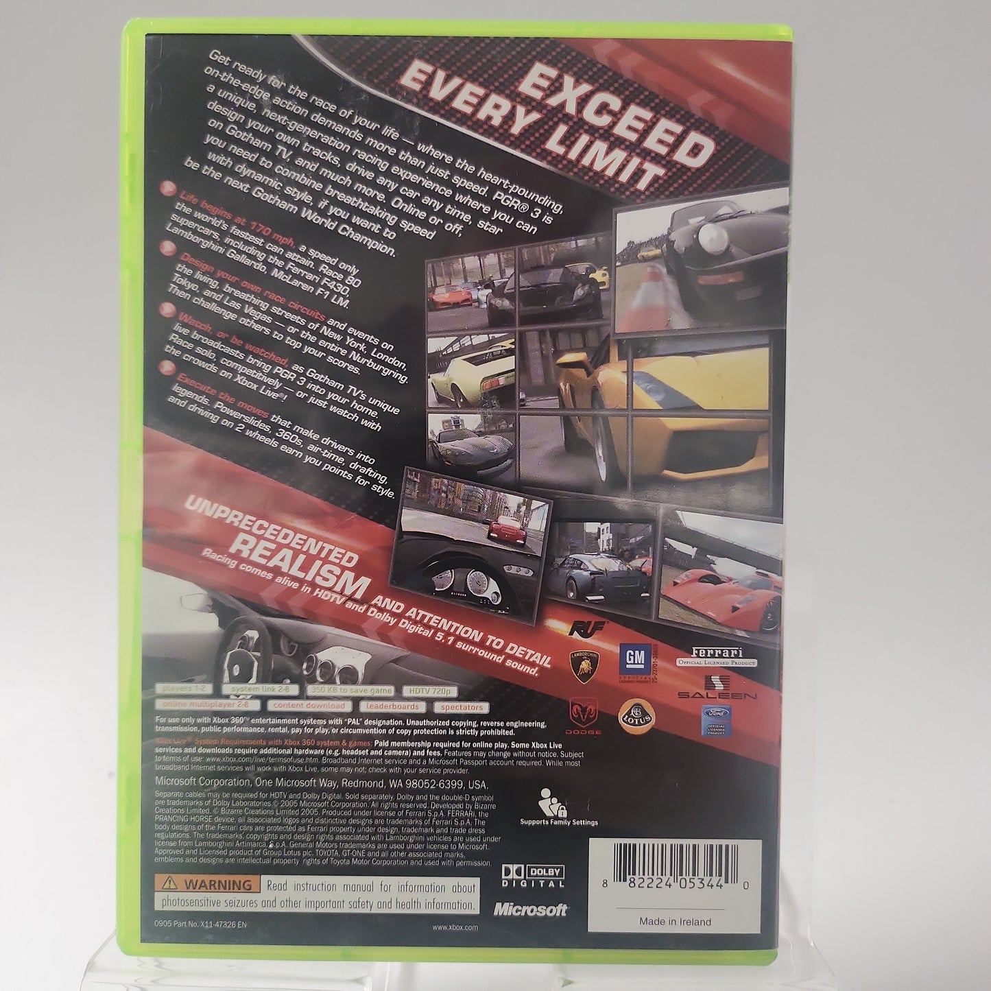 Project Gotham Racing 3 (PGR3) Xbox 360