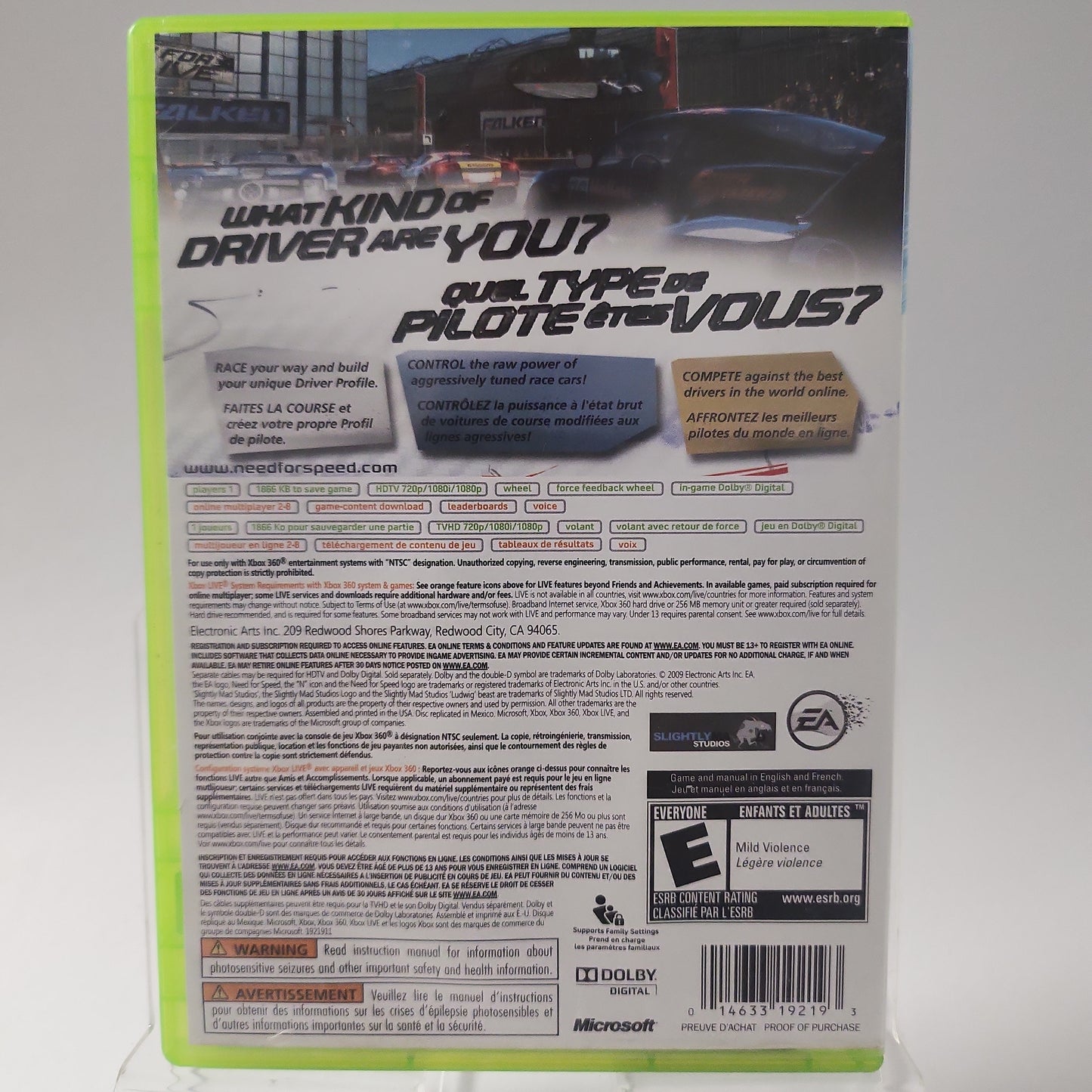 Need for Speed Shift American Cover Xbox 360