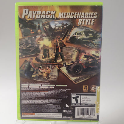 Mercenaries World in Flames American Cover Xbox 360