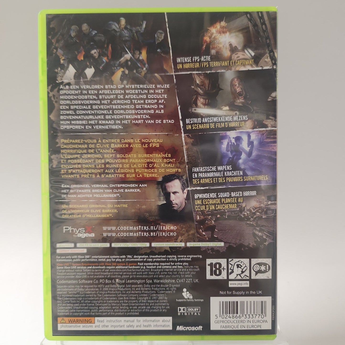 Jericho (Clive Barker's) Xbox 360- Live